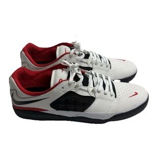 Nike SB Ishod Wair Skate Shoes White Black Red DZ5648-100 Men's Size 12